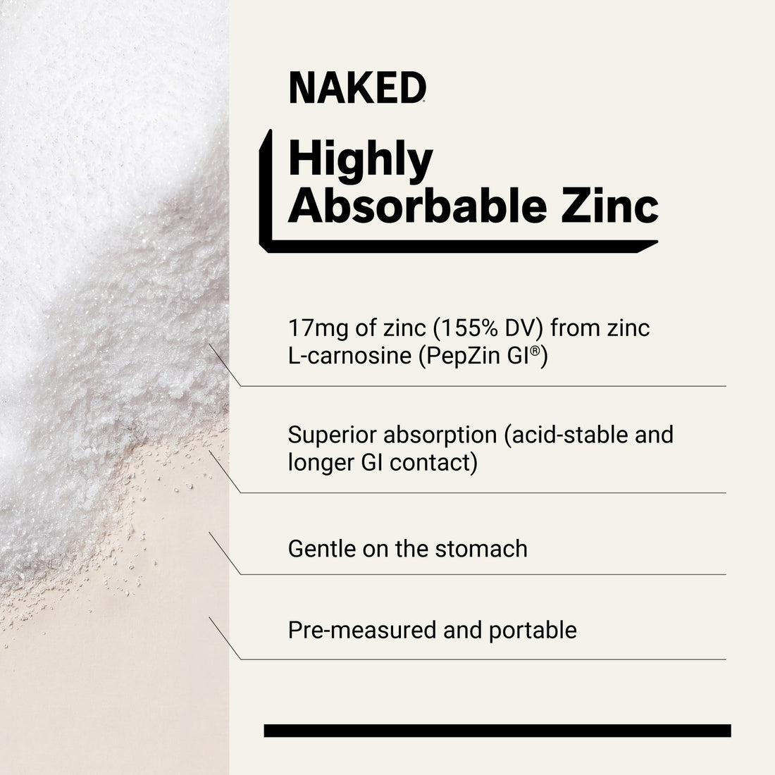 naked zinc carnosine 17 mg capsule product overview