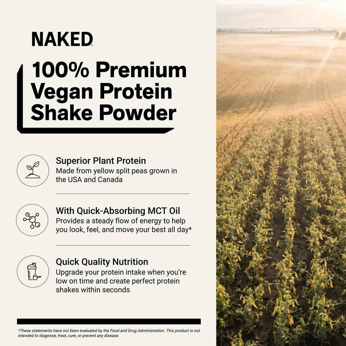 naked shake pea protein and mct oil benefits